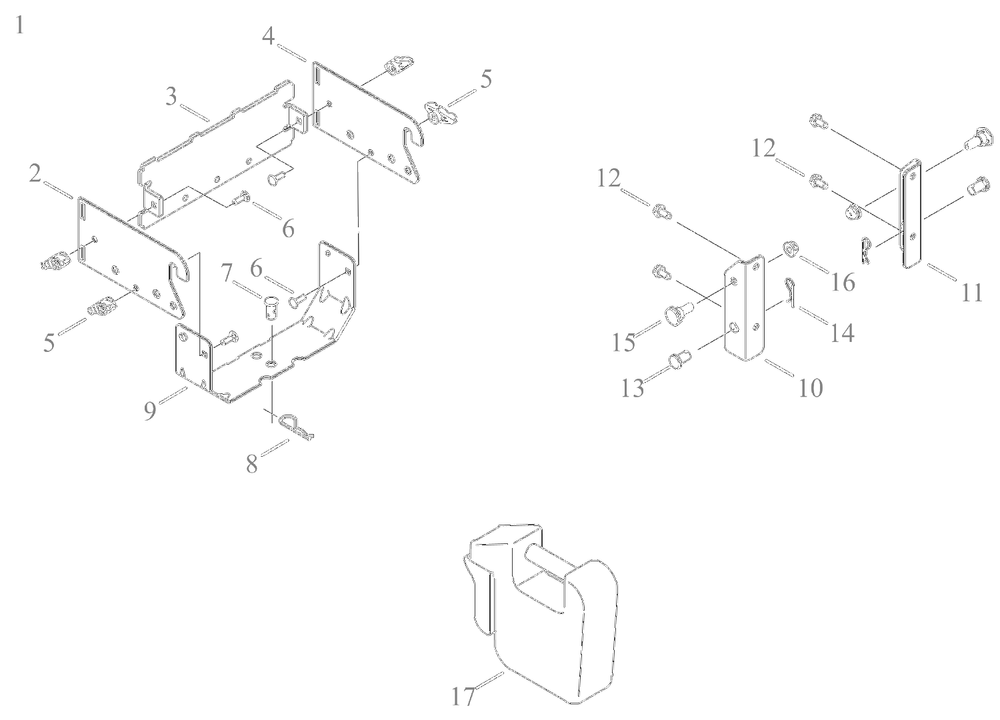 Attachments / 490-900-M060 42lb Rear Weight Kit / General Assembly Diagram and Parts List for 2022 Yard Machines Lawn Tractor